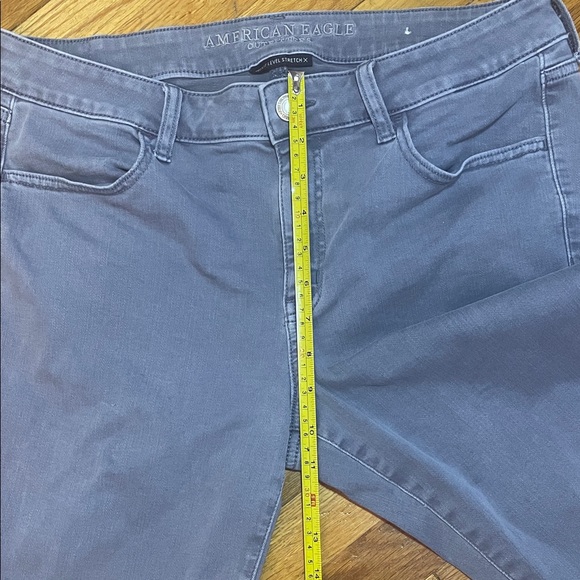 NWOT AMERICAN EAGLE Gray Next Level Stretch Skinny Jeans Sz 14 Regular - Picture 6 of 9